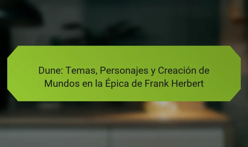 Dune: Temas, Personajes y Creación de Mundos en la Épica de Frank Herbert