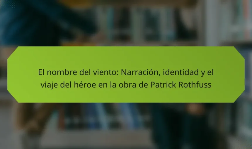 El nombre del viento: Narración, identidad y el viaje del héroe en la obra de Patrick Rothfuss