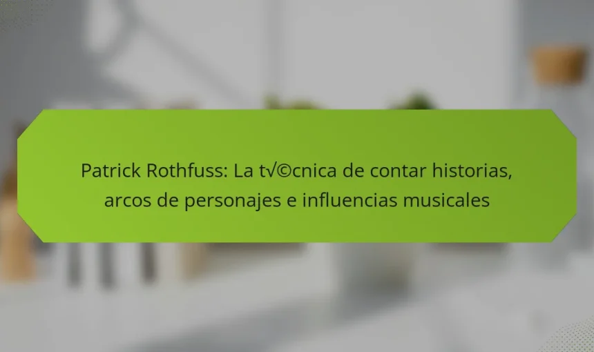 Patrick Rothfuss: La técnica de contar historias, arcos de personajes e influencias musicales