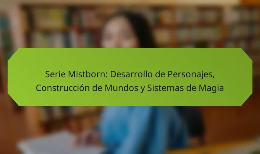 Serie Mistborn: Desarrollo de Personajes, Construcción de Mundos y Sistemas de Magia